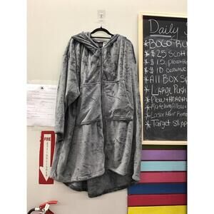 The comfy dres full zip wearable blanket charcoal new from HSN